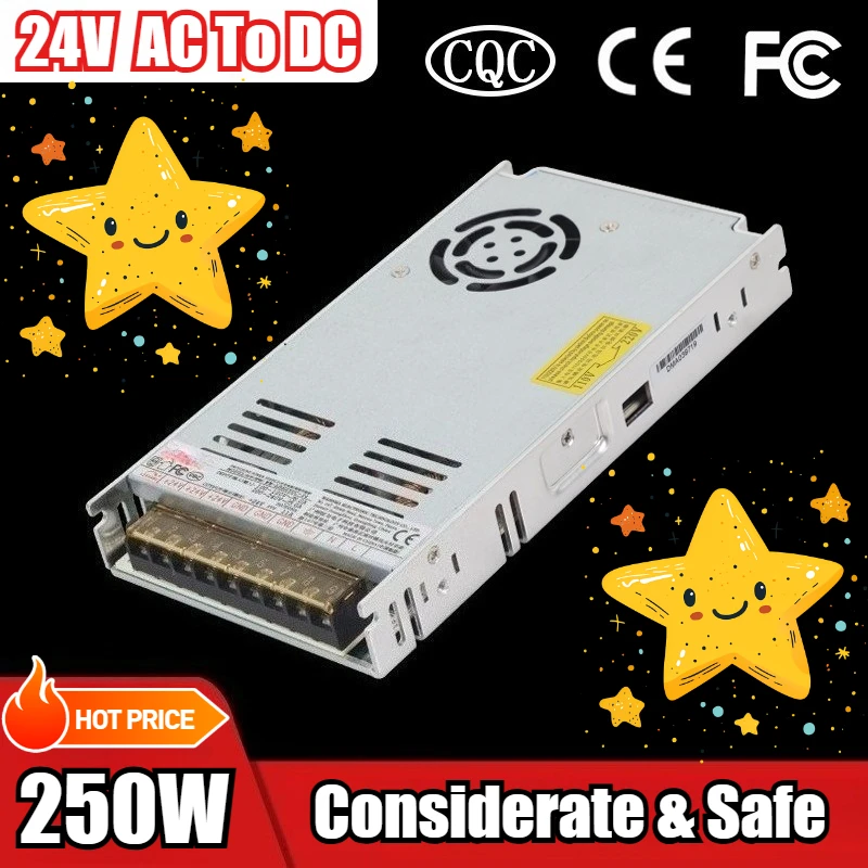 

250W 24V AC To DC Single-channel Output Switching Power Supply,For Security Monitoring