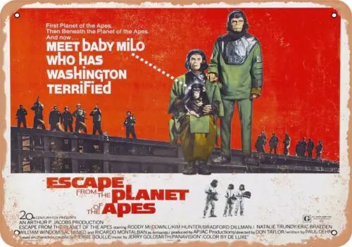 METAL SIGN Escape From the Planet of the Apes 1971 10