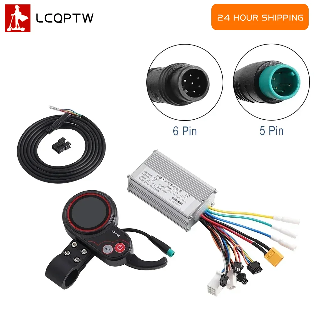 

For Kugoo M4 Electric Scooter TF100 Dashboard Display 5pin 6pin 36V 16A Intelligent Brushless Motor Controller Parts