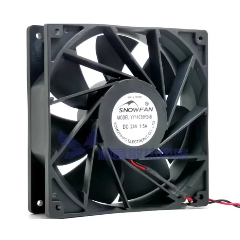 

Ltsf For SNOWFAN YY14038H24B DC 24V 1.5A 140x140x38mm 2-Wire Server Cooling Fan 14cm