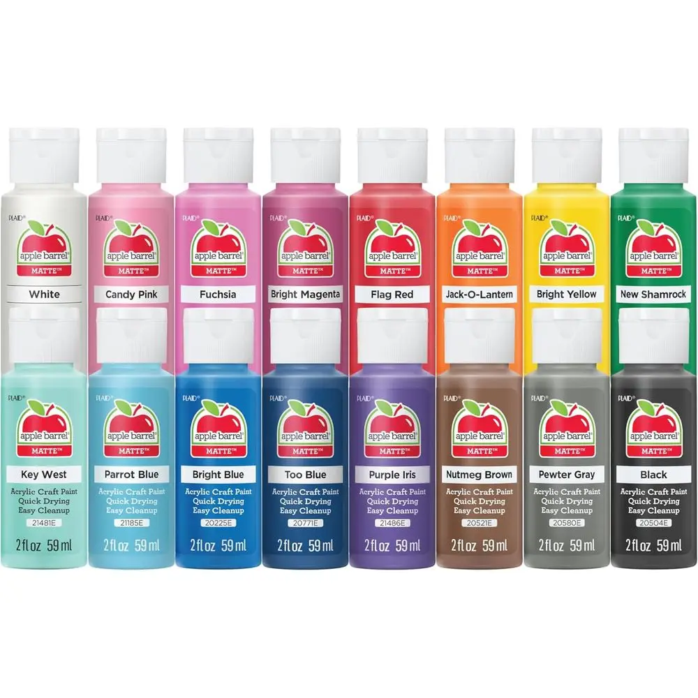 

Акриловая краска Vibrant Spectrum Collection, PROMOABIII, по 2 л (67,6 унций) каждый, 16 матовых цветов, 16 штук в упаковке.
