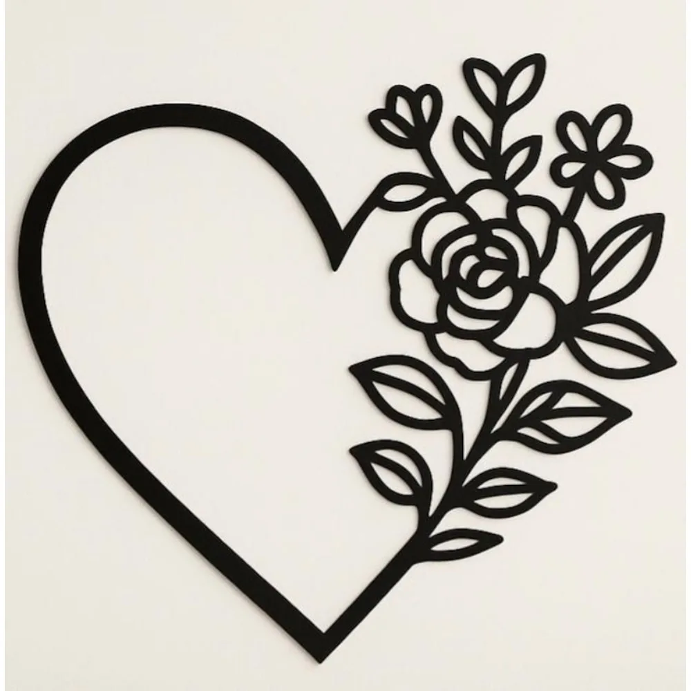Iron Art Heart Wall Decor, Valentine's Day Love-Themed Decoration & Gift