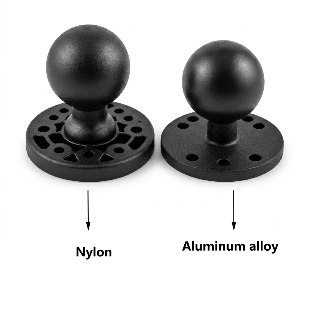 1.5 Inch Ball Head Boule Ram Mount Adapter for AMPS Support Fish Finder Base Holder Compatible 38MM C Size Double Socket Arm