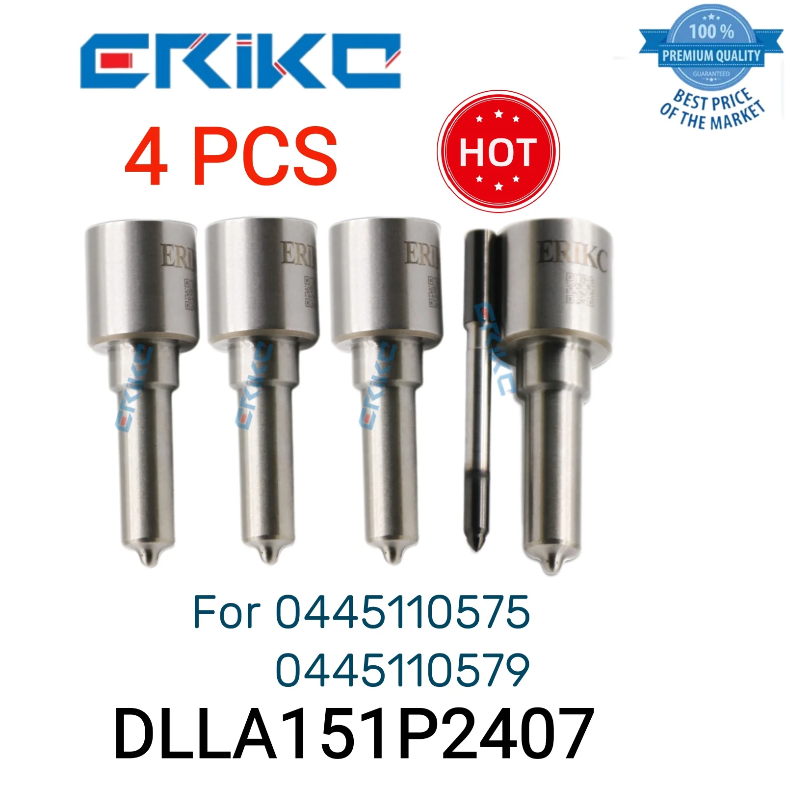 

4 PCS DLLA151P2407 Fuel Jet Nozzle Assy 0 433 172 407 DLLA 151 P 2407 Industry Spray Nozzle DLLA 151P2407 for 0445110575 579