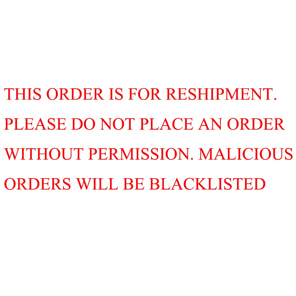 Diese Bestellung dient zur Rücksendung. Bitte geben Sie keine Bestellung ohne Genehmigung auf. Leistungsstarke Bestellungen werden schwarz gelistet