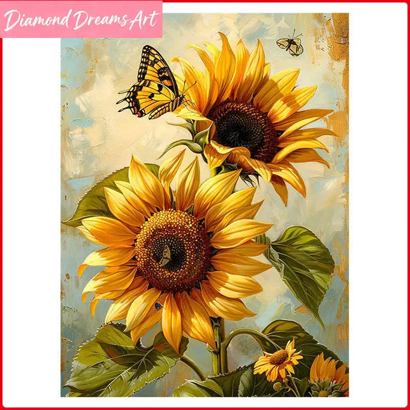 DIY Diamond Painting Sunflower Home Decoration Full Square R