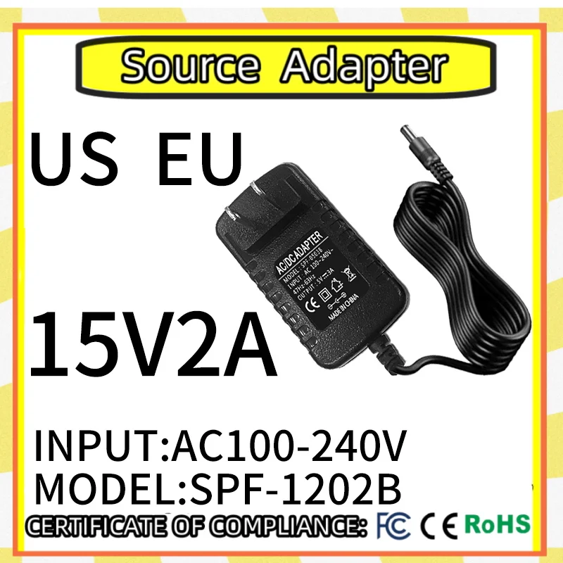 

1PCS AC110-240V DC 15V2A Nnew electronic power adapter converter