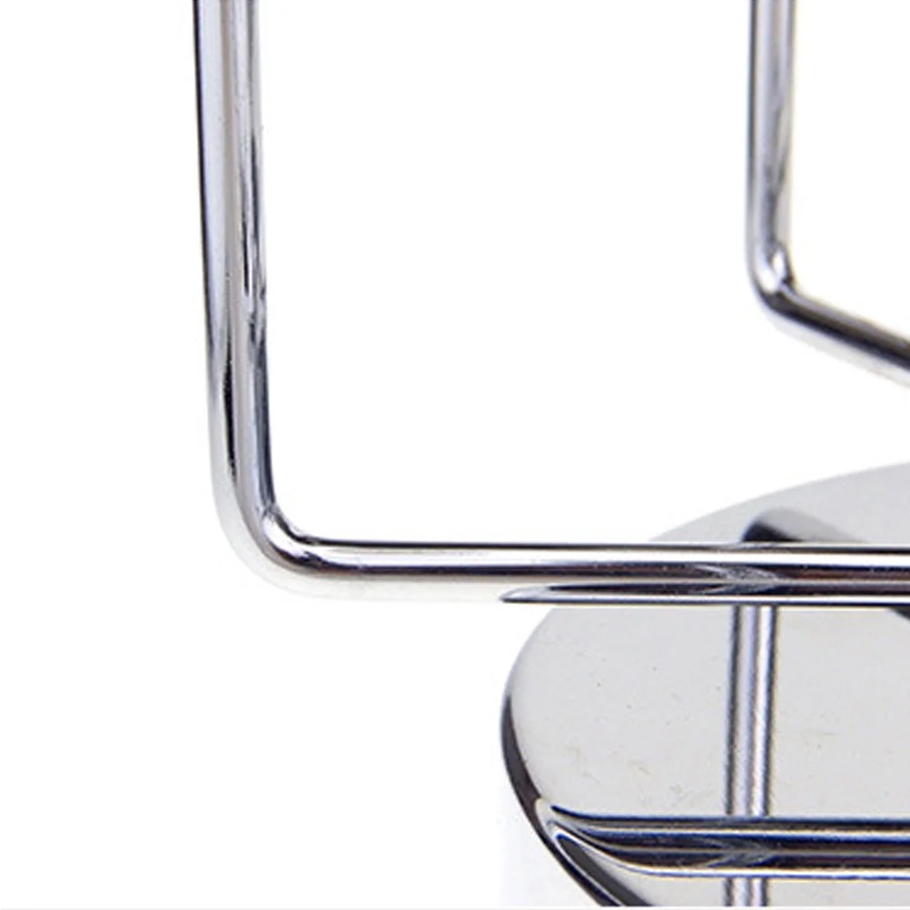 תושבת כוס יין מפלדת אל-חלד עם עיצוב כדור קריסטל, קיבולת של שש כוסות, תחתית עגולה, מזרנית לא מחליקה לניקוז כוס יין