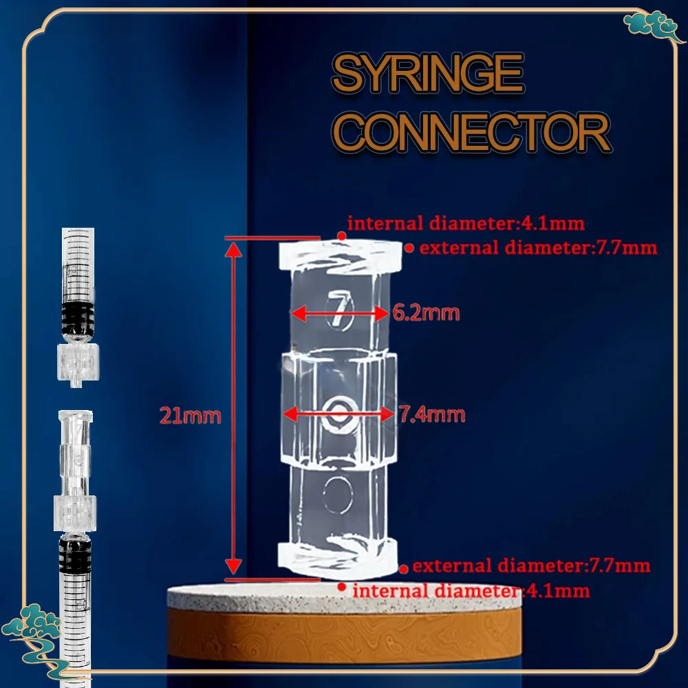 

Luer Thread Connector Pp Material Transparent Syringe Double-Way Connector Easy And Durable Use In Sterile Environment Drug Guid