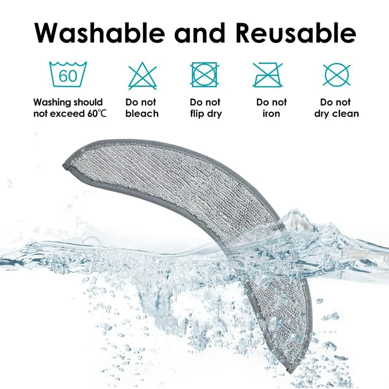 Набор сменных насадок для швабры Irobot Roomba, комплект из 6 предметов для робота-пылесоса, многоразовые аксессуары из микрофибры для мытья полов