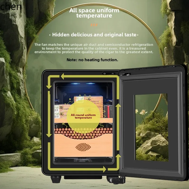 ZML moisturizing box temperature control moisturizing cabinet cedar wood shelf household cabinet