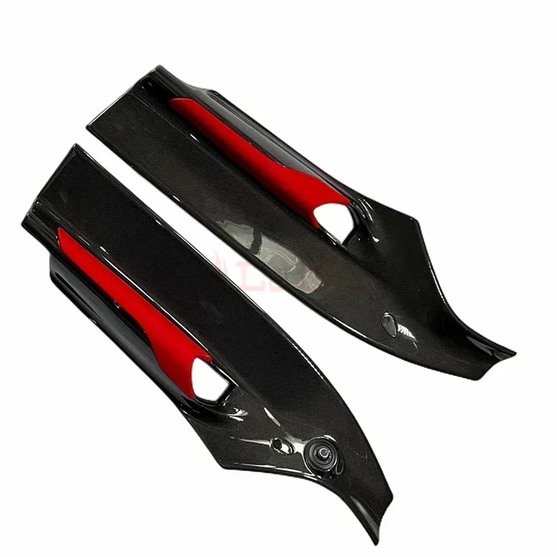 Prepreg de carbono seco para extensión de faldones laterales de fibra 488 con aleta para Ferrari 488 GTB Coupe 2 puertas 15-18