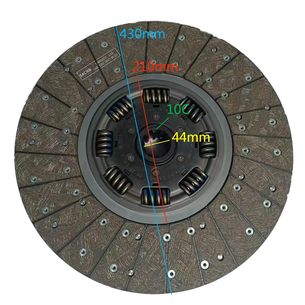 Auto  parts universal 430mm driven disc plate clutch assembly single plate clutch driven disc