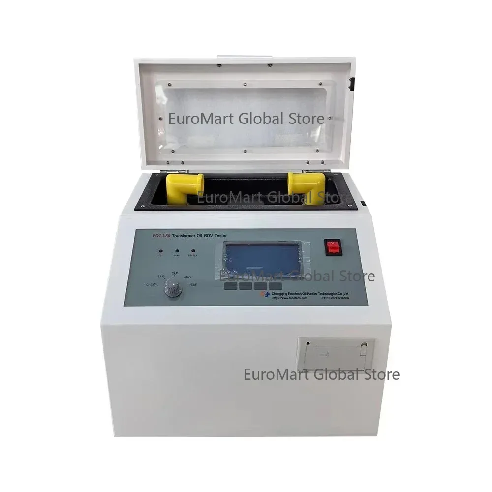 Portable 80KV 100KV FOT-I Insulation Oil Dielectric Strength Tester Transformer Oil BDV Testing Kit