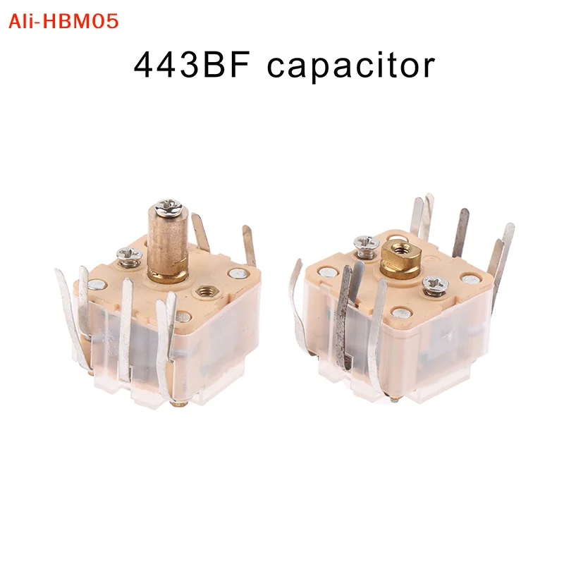 (HB05)1Pc Switch CBM-443BF-1AB4/088AM+FM Radio Thin Film Variable Capacitor 270P Double +20Pfm Double