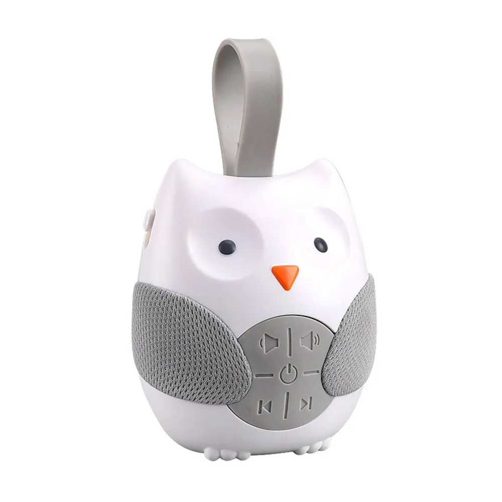 Chupeta musical em forma de coruja de desenho animado, recém-nascido, cama de dormir, jogador pendurado, brinquedos calmantes para crianças, modo de temporização de três velocidades
