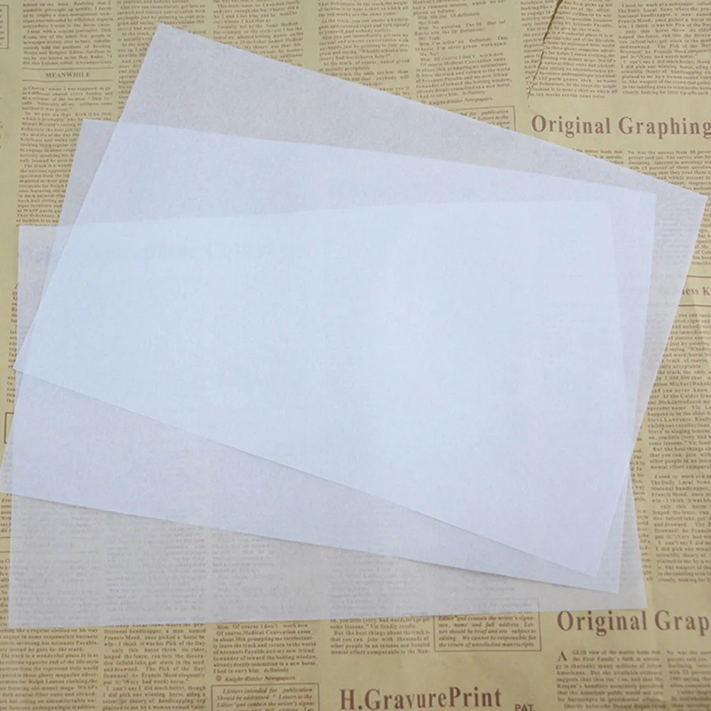 

100Pcs Non-Stick Parchment Paper Baking Sheets Oil Absorption Barbecue Paper Liners 33x22cm Cake Release