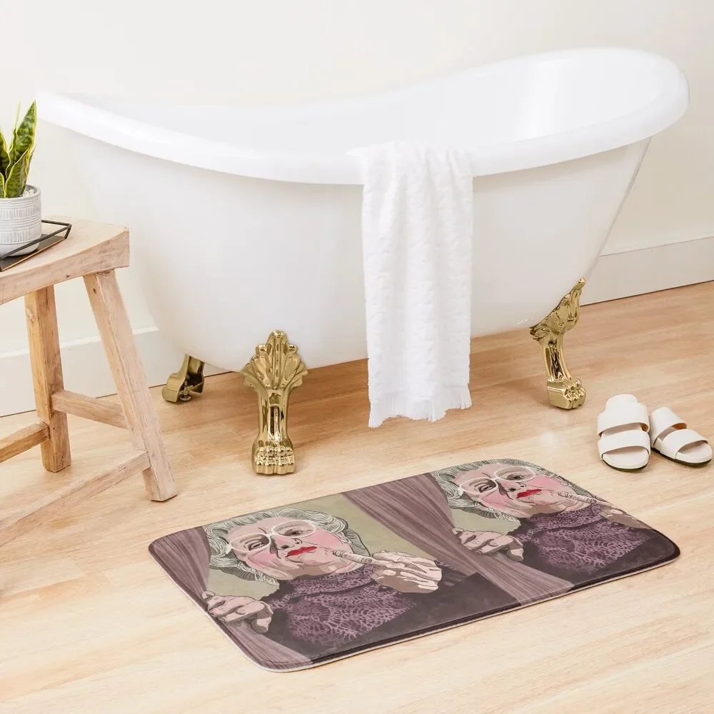

Mrs Doubtfire middle finger - Illustration - Robin Williams - Film Bath Mat Anti-Skid Shower Floors For Bathroom Mat
