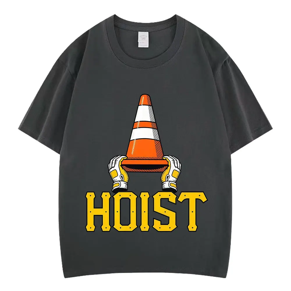 HOIST The Traffic Cone Funny Meme T-shirt Men Women Fashion Clothing T-shirts Summer Short-sleeved Loose Casual Cotton T-shirts