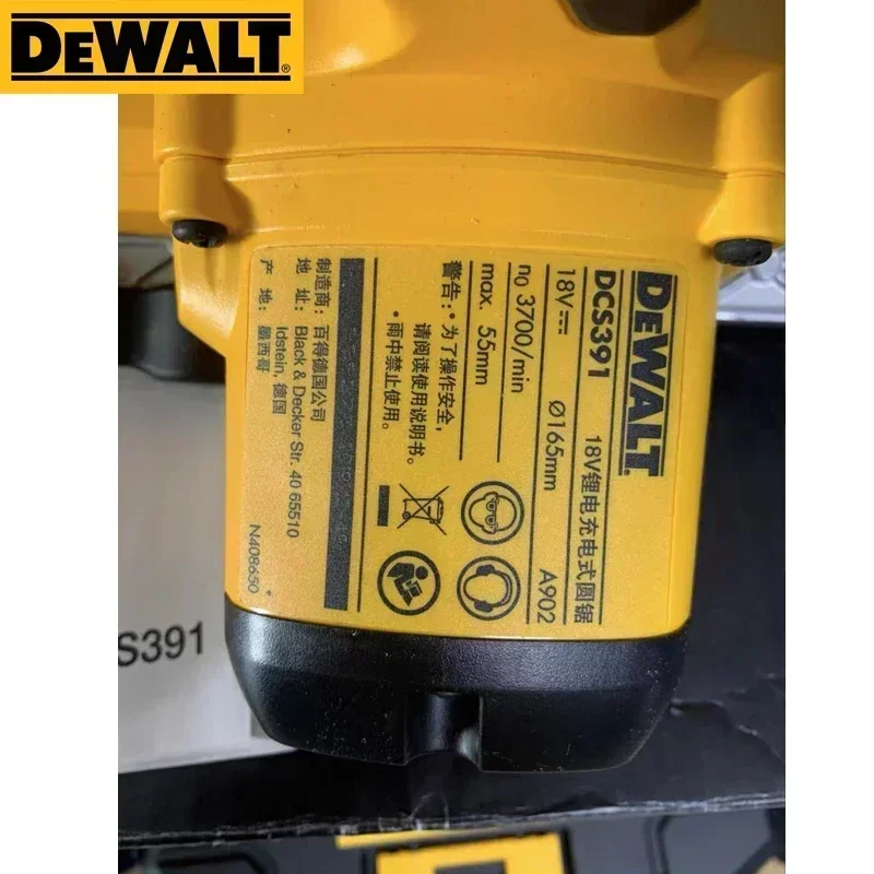 DEWALT DCS391 Circular Electric Saw 18V Cordless Circular Saw Lithium Power Tool Woodworking Cutting Sawing Machine Tool