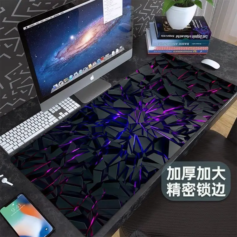 Technology Feel Cool Rubber Mouse Pad Esports Gaming Large Small Laptop Deskmat Keyboard Mat Stitched Edge Non-Slip Desk Pad