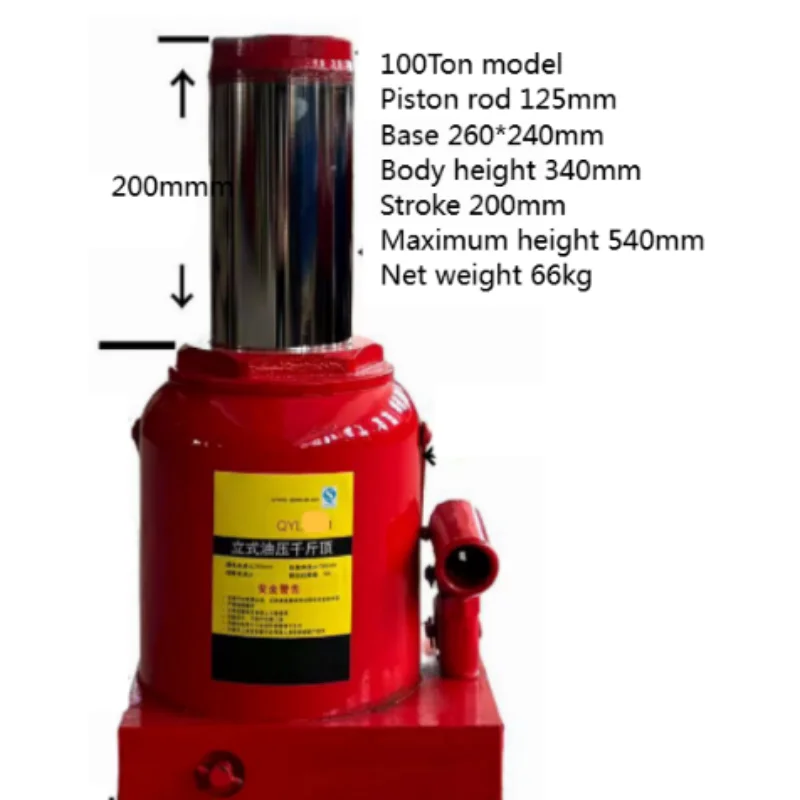 100Ton 200Ton 2Ton 5Ton 10Ton 16Ton 20Ton 32Ton 50Ton Steel Hydraulic Bottle Jack Industrial Lifting Equipment CE