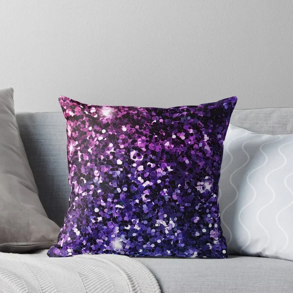 

Purple Ombre Stardust Throw Pillow home decor items New year christmas pillow case pillow cover christmas