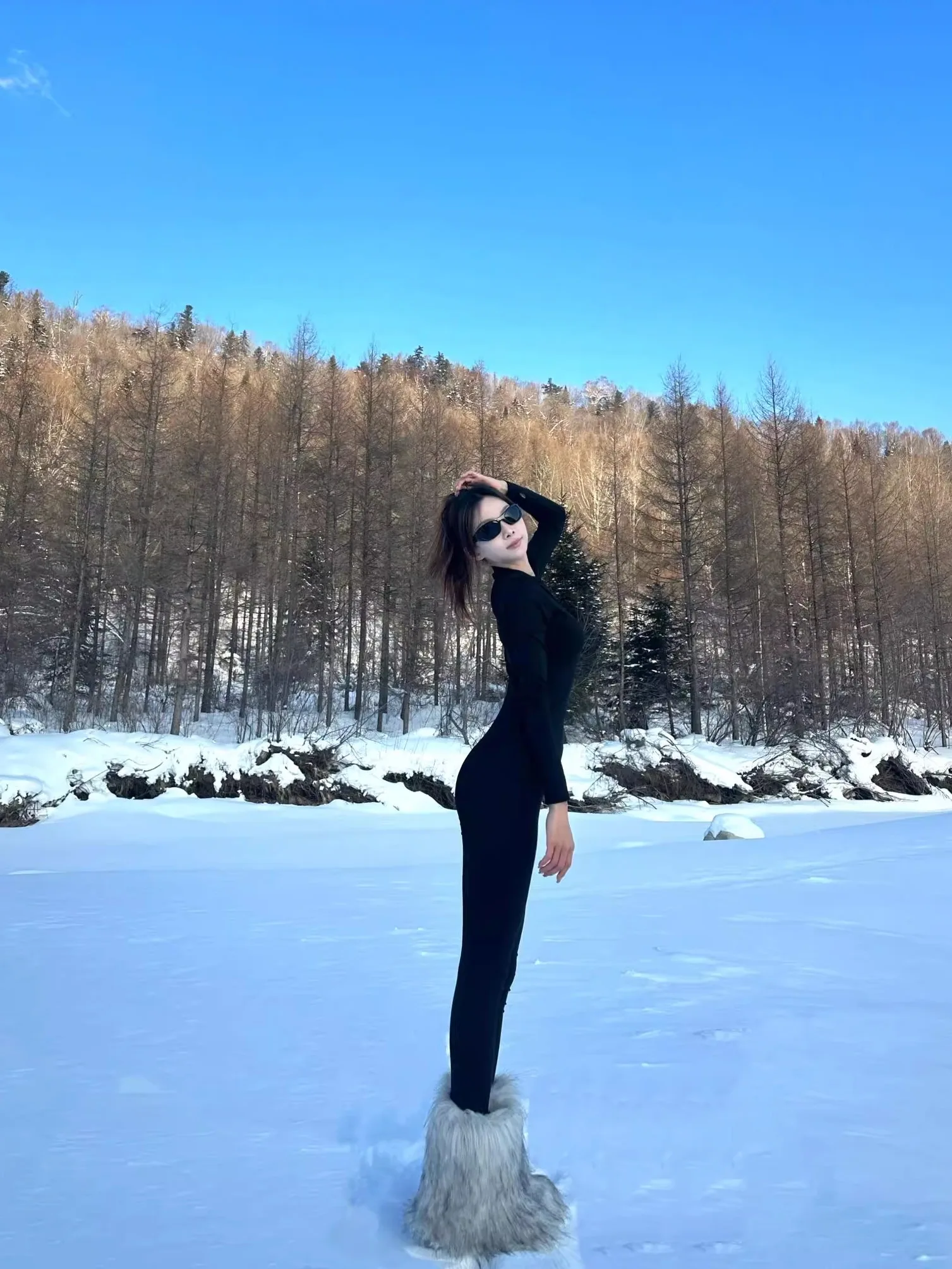 

Sexy Long Sve Onesie for Travel Base Layer High Waist Straight Leg Pants Polyester Fiber Commute Sle Autumn Collection