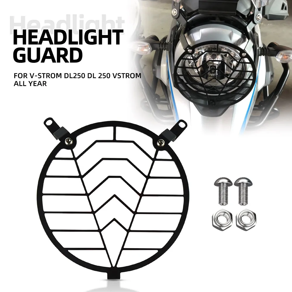 For Suzuki V-Strom DL250 DL 250 VStrom ALL YEAR Motorcycle Accessories Headlight Grille Guard Cover Protector Bracket Protection