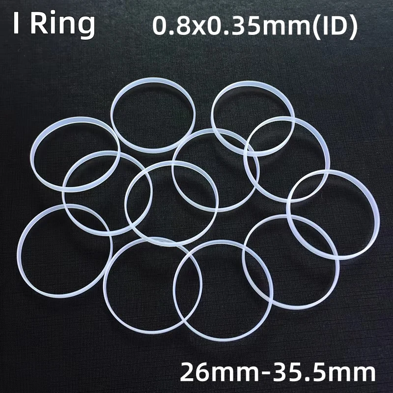 0,8mm Höhe ICH Ring Uhr Kristall Dichtung 26mm zu 35,5mm Innen Durchmesser für Wasserdichte 0,9mm zu 1,2mm Dicke Uhr Glas YZC029 – Detail 1