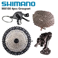 Shimano XT M8100 4PCS 12s Groupset M8100 Shifter+Rear Derailleur+Chain M8100 Sunrace CSMZ901 CSMZ903 Sunhine Cassette 46T 51T