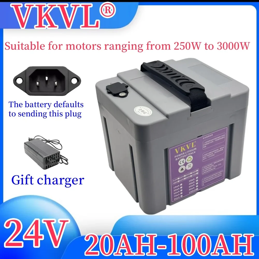 

Air fast transportation，24V100AH，Full capacity，Send within 24 hours，New 18650 lithium battery，Suitable for motors under 3000W