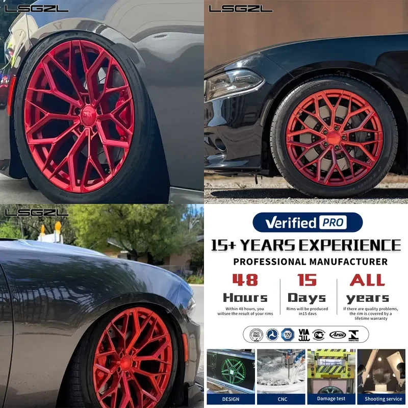 Llantas de Aleación Forjadas Personalizadas i Lsgzl, Diseño Cóncavo Profundo, 5x114.3, 5x127, 5x120, para Autos, 18, 19, 20, 21, 22 Pulgadas