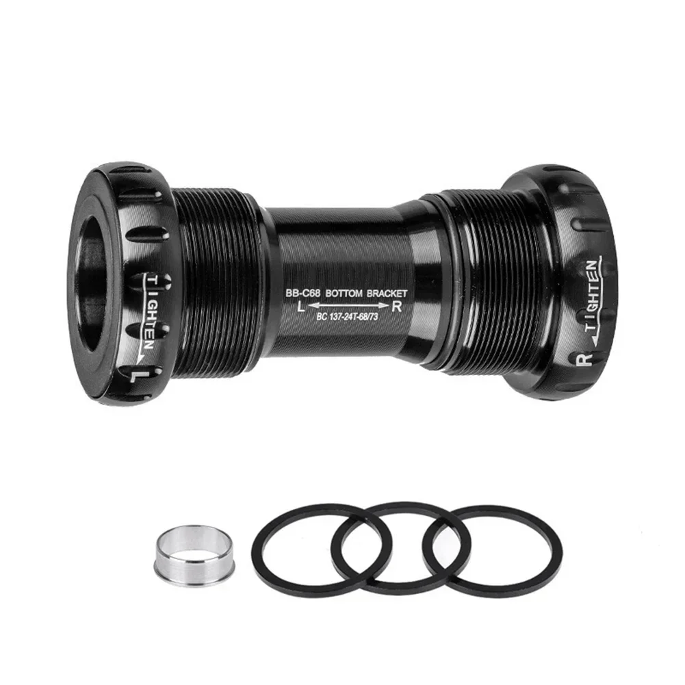 Cooler Look Bicycle Maintenance Bicycle Bearing Hollow Bottom Bracket Aluminum Alloy Easy To Install Fashionable Design