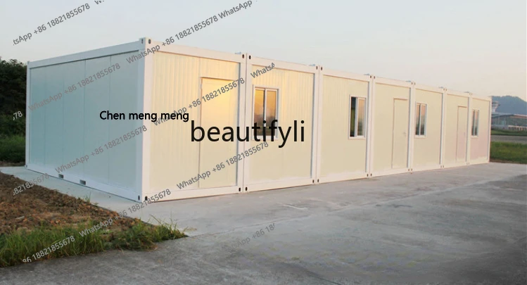

S7486 ss CXH Container Mobile Room Movable Board Room Simple Living Fast Rock Wool Fireproof Color Steel Board Room