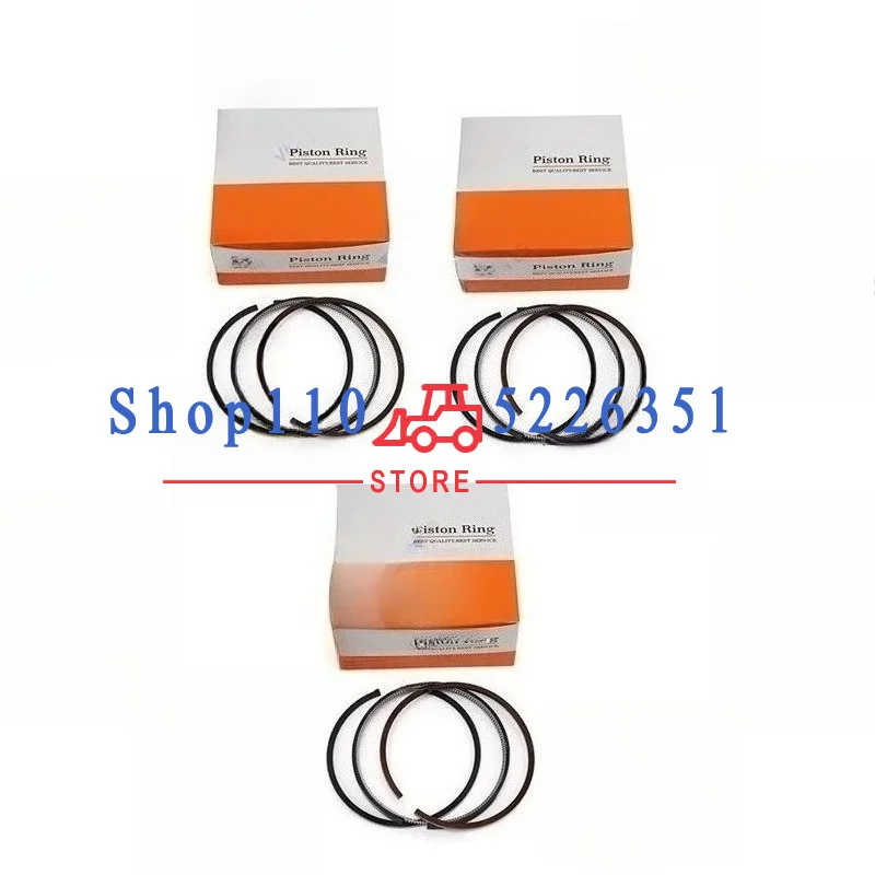 

3D66 Piston Ring 3-Cylinder 66mm For Kubota 66*2+2+4 Engine Overhaul Rebuild Kit