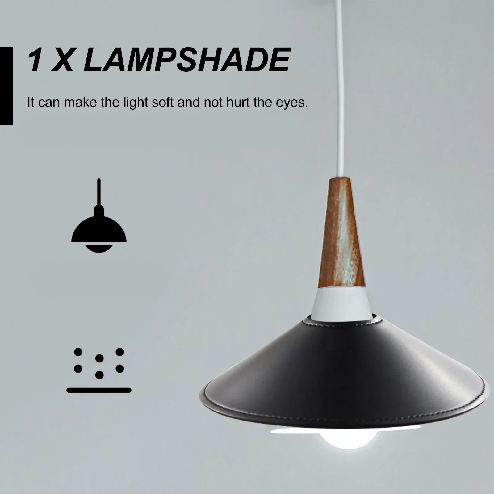 

PU Lampshade Protective Cover for Ceiling Light Desk Lamp Dustproof Decorative Warm Atmosphere Home Accessories