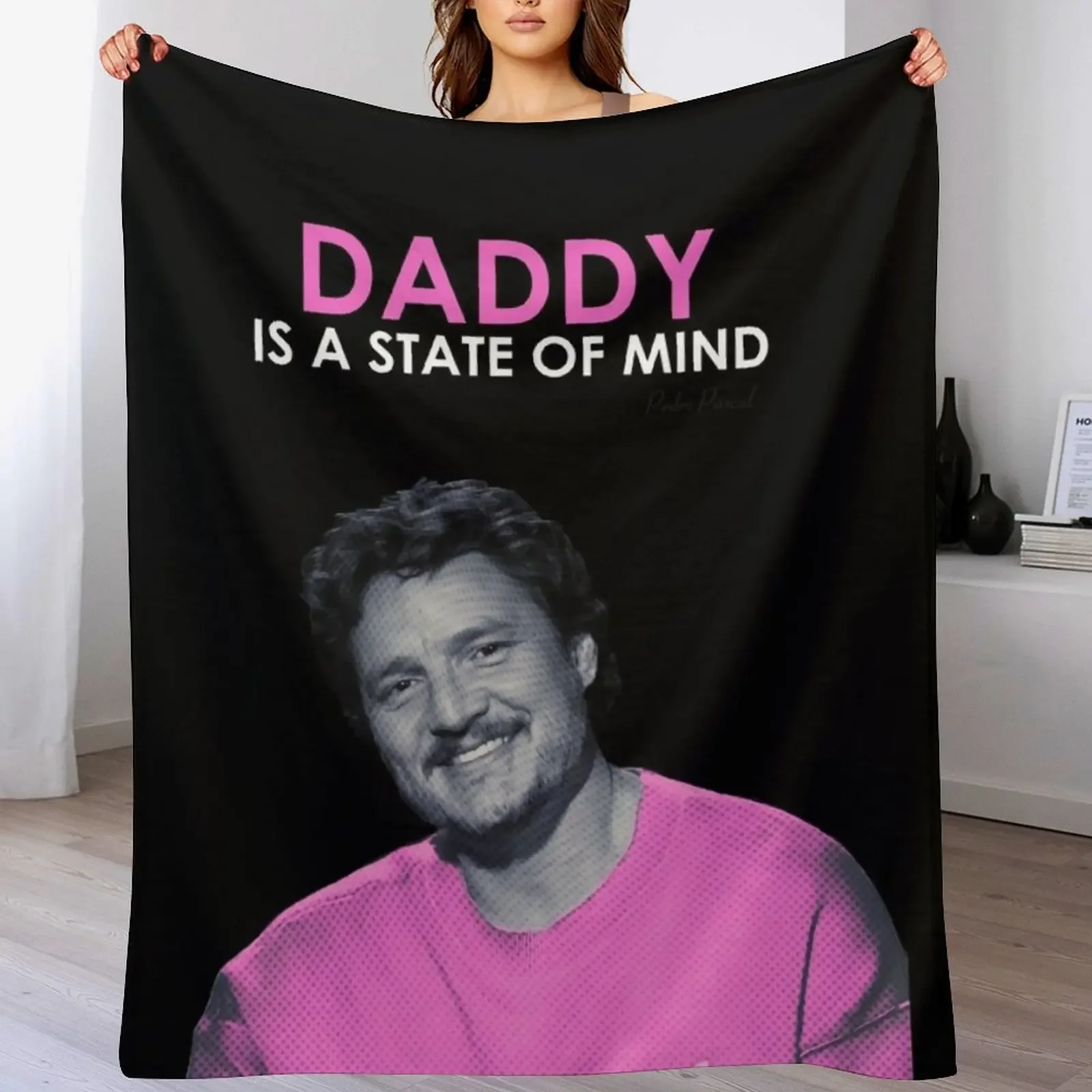 

Pedro Pascal Daddy Throw Blanket Blankets Sofas Of Decoration Shaggy decorative Blankets
