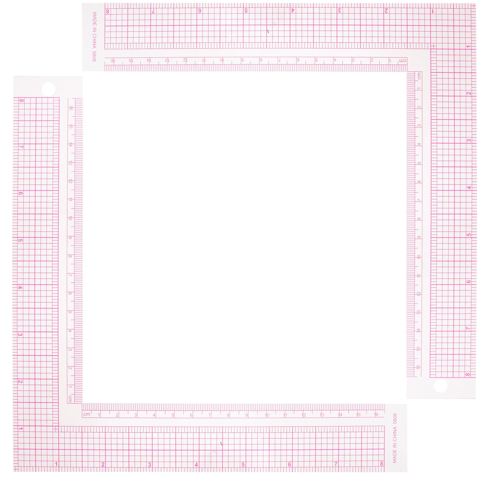 2 Stücke Nählineal L Quadratische Kurve Kunststoff Schneider Messwerkzeug Professionelles Kleidungsstück Muster Werkzeug Nähzubehör für Stoff