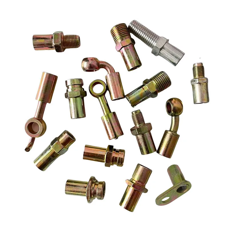 

1/8Rubber Brake Hose Fittings Universal Galvanized Clutch Adapter Automobile Motorcycle Hydraulic Clutch Oil Pipe M10X1 M12X1.25