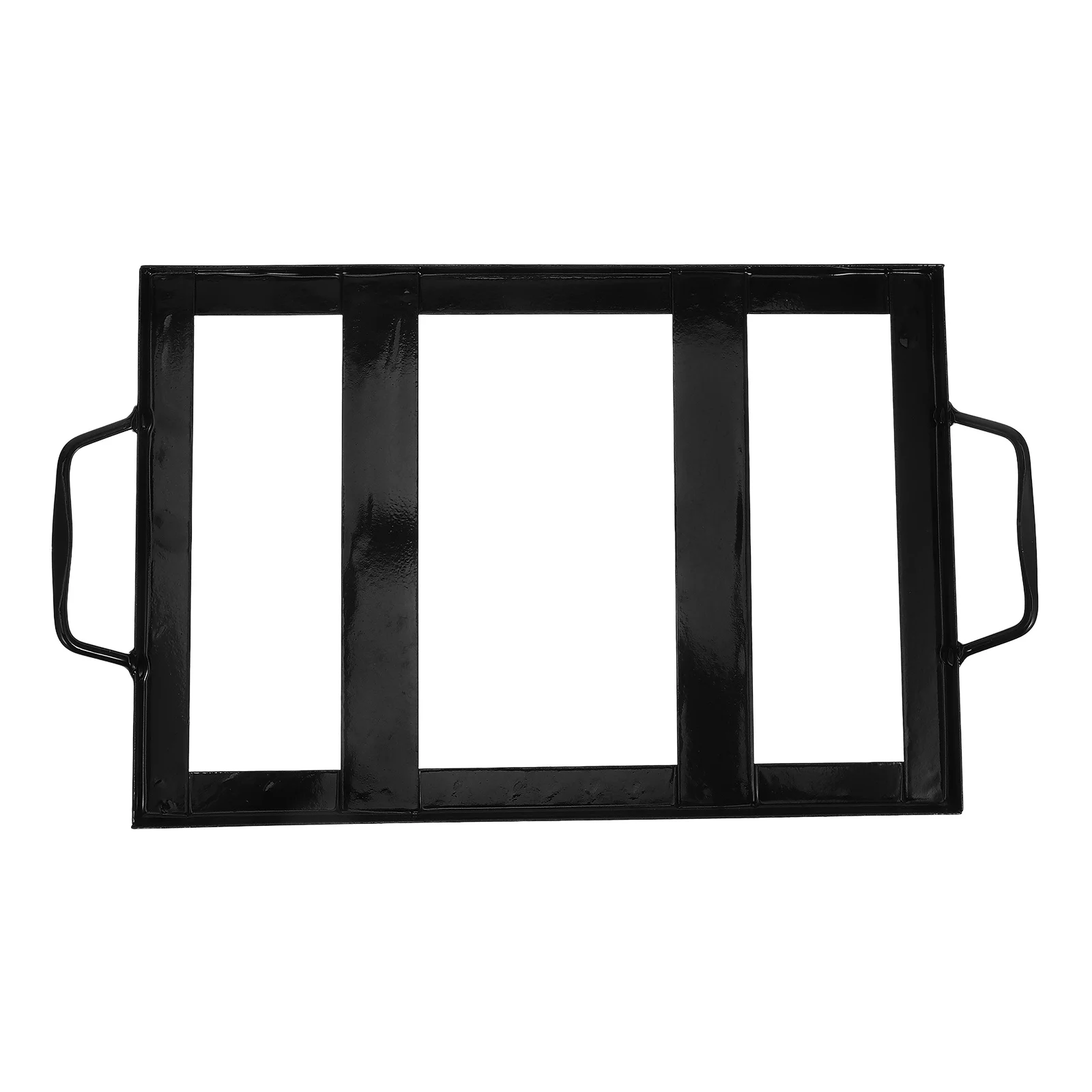 

Salt Shelf Iron Enamel Plate Rack Durable Block Stand for BBQ Support Barbecue Supply Holder Tools Brackets