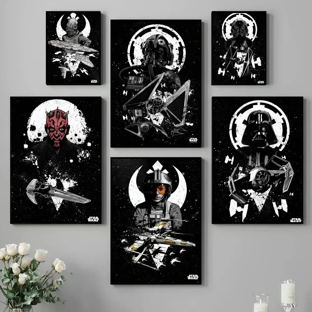 1pc Hot Movie Star Wars Poster Paper Print Home Living Room Bedroom Entrance Bar Restaurant Cafe Art Painting Decoration