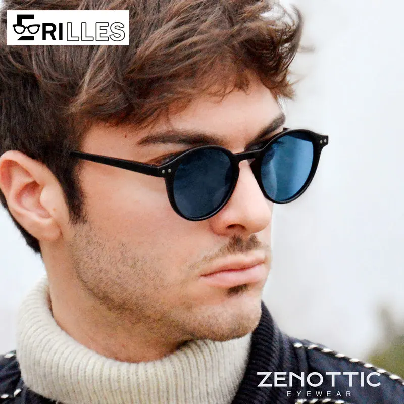 Polarisierte Retro-Sonnenbrille, klassische UV400-Sonnenbrille mit rundem Rahmen, Vollrand im Vintage-Stil für Damen, Fahren im Freien