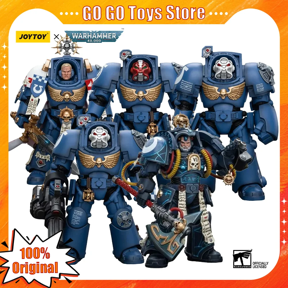 

[JOYTOY] Warhammer 40K 1/18 Action Figures Ultramarines Terminator Squad Librarian Anime Model Game Figurine Toys Gift IN STOCK