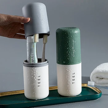 휴대용 칫솔 거치대 상자, 욕실 액세서리, 치약 상자, 야외 여행 캠핑 칫솔 보관 정리함 케이스, 1 개