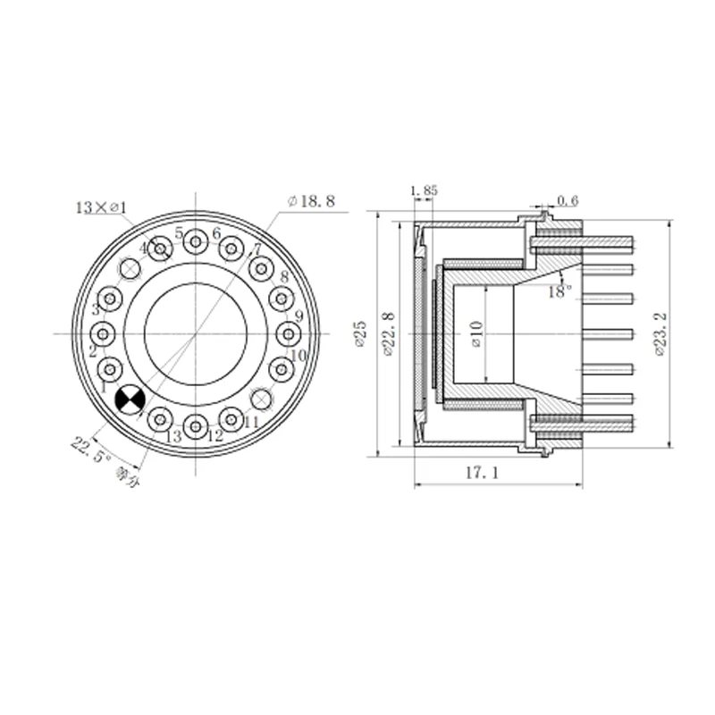 2 PCS Detector de Luz Laser BL-82410 Série de Pré-amplificador de Detecção Fotoelétrica de Quatro Quantidadeiros