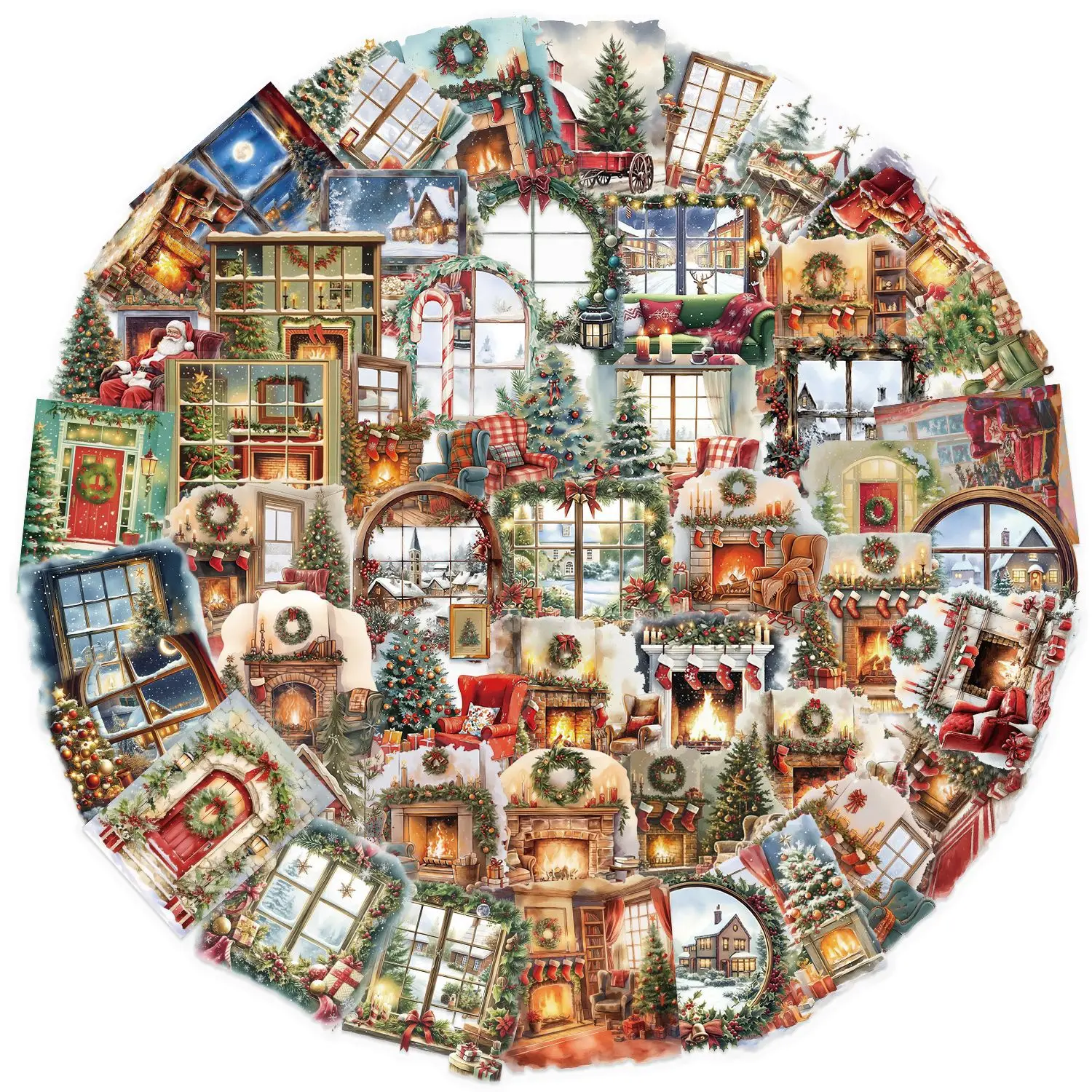 10//30/50 個クリスマス水彩ステッカーラップトップオートバイ車スケートボードバイクデカールアニメポスター落書きステッカー