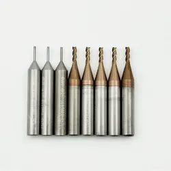 8pcs/lot for Sec E9 MIRACLE A5/A7/A9 MACHINES 2.0mm end milling cutter(2.0x6x40x3T) and 1.0mm tracer(1.0x6x40)