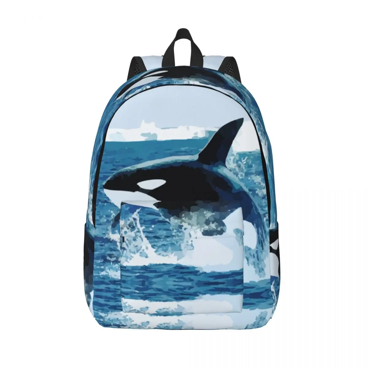 

Laptop Backpack Unique Orca Killer Whale School Bag Durable Student Backpack Boy Girl Travel Bag