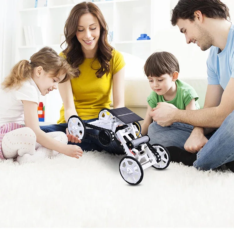 لعبة الطاقة الشمسية رواية ألعاب أطفال تجميع عدة لتقوم بها بنفسك مجموعة الروبوتية جميع عجلات القيادة تسلق سيارة الجذعية ألعاب ألعاب تعليمية للأطفال هدية